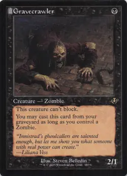 Gravecrawler (Retro Frame) Innistrad Remastered Regular Rare #380 NM MTG - Image 1