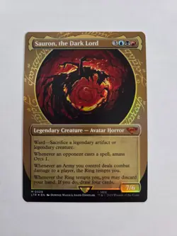 MTG Lord of the Rings-Sauron,the Dark Lord Foil-NM-Showcase 329 - Image 1