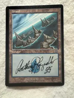 MTG - Island (338) - Signed By Artist T.Szczudlo - LP - Mercadian Masques - Reg - Image 1