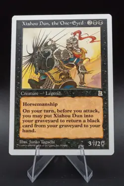 Xiahou Dun, the One-Eyed: 1999 Magic the Gathering Portal Three Kingdoms Regular - Image 1