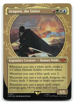 Aragorn, the Uniter Foil Showcase #317 The Lord of the Rings: Tales of - Image 1