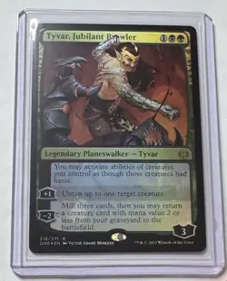Tyvar, Jubilant Brawler 218/271 Phyrexia: All Will Be One Rare Planeswalker NM/M - Image 1