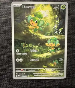 Pokemon TCG Pansage 089/086 Scarlet & Violet Black Bolt Illustration Rare NM - Image 1
