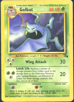 Golbat 34/62 - Fossil Uncommon - Pokemon TCG - HP - Image 1