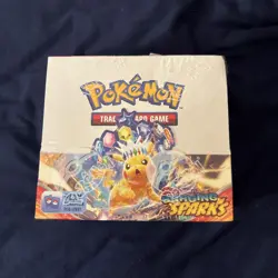 Pokemon TCG Surging Sparks Booster Box 36 Pack, New and Sealed (small tear) - Image 1