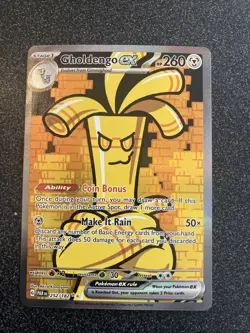 Pokemon: 1x Gholdengo ex - 252/182 - Special Illustration Rare - NM SV Paradox R - Image 1