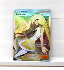 Lusamine 110/111 Holo Full Art Ultra Rare Crimson Invasion Pokemon TCG NM+ - Image 1