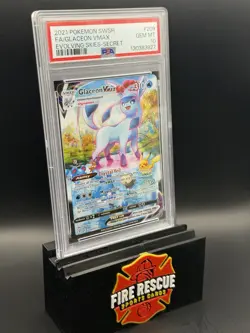 2021 Pokemon SWSH Evolving Skies Secret #209 Glaceon Vmax FA PSA 10 GEM MINT - Image 3