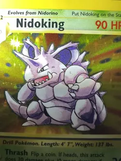 Pokemon TCG Nidoking Base Set Holo 11/102 Near Mint Worth Grading Possible 10 - Image 3