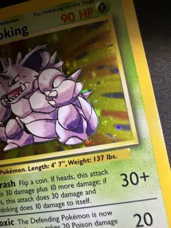 Pokemon TCG Nidoking Base Set Holo 11/102 Near Mint Worth Grading Possible 10 - Image 4