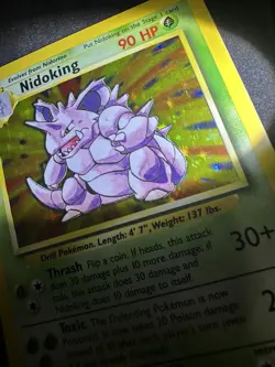 Pokemon TCG Nidoking Base Set Holo 11/102 Near Mint Worth Grading Possible 10 - Image 5