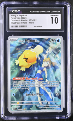 2025 Pokemon SV Destined Rivals Misty's Psyduck #193/182 CGC 10 - Image 1