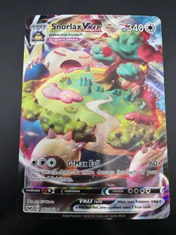 Snorlax VMAX 142/202 Pokemon Sword & Shield Base Set NM Ultra Rare Holo - Image 3