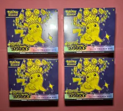 Pokemon TCG: 4x Surging Sparks Pokemon Center ETB’s - Sealed - Image 1