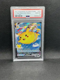 2021 POKEMON CELEBRATIONS - FLYING PIKACHU VMAX - FULL ART - PSA 10 - Image 1
