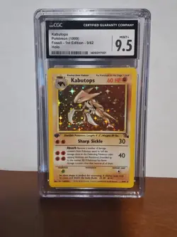 Pokemon TCG Kabutops 9/62 Fossil Holo - 1st Edition 9.5 CGC - Image 1