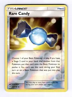 Rare Candy SM Base Set #129 (2017) Uncommon Reverse Holo NM Pokemon - Image 1