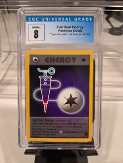 NM/Mint 8Full Heal Energy Pokemon (2000)Team Rocket 1st Edition - 81/82 - Image 1