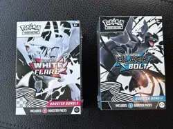 Pokemon Scarlet & Violet White Flare & Black Bolt Booster Bundle Factory Sealed - Image 1