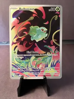 Pokemon TCG Bulbasaur 133/132 Mega Evolutions Full Art Holo NM/M - Image 1