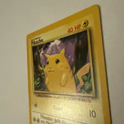 Pokemon TCG Pikachu Yellow Cheeks Base Set #58/102 WotC Vintage 1999 - Image 3