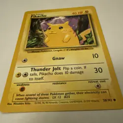Pokemon TCG Pikachu Yellow Cheeks Base Set #58/102 WotC Vintage 1999 - Image 4