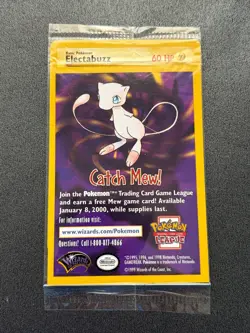 1999 Pokemon The First Movie Promo -Electabuzz- Black Star Promo #2 SEALED - Image 1