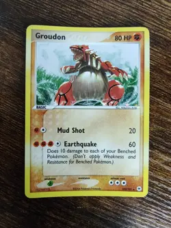 Pokemon Groudon 102/101 Holo Secret Rare EX Hidden Legends MINT - Image 2