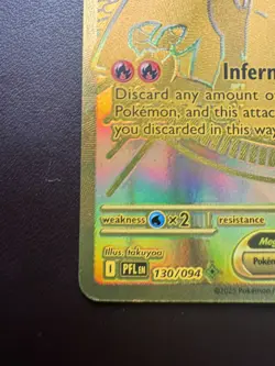 Mega Charizard X ex 130/094 Gold SR - Pokemon TCG Phantasmal Flames 2025 (1) - Image 3