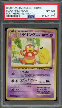 PSA 8 NM-Mint JPN Slowking Holo Southern Islands Promo Vintage 1999 Pokemon - Image 1