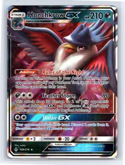 Honchkrow GX 109 - Pokemon Unbroken Bonds - Ultra Rare - NM - Image 1