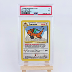1999 POKEMON GAME MOVIE PROMO #5 DRAGONITE PSA 7 - Image 1
