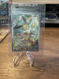 Pokemon TCG Eevee 173 SV Prismatic Evolutions Black Star Promo Holo Near Mint NM - Image 1