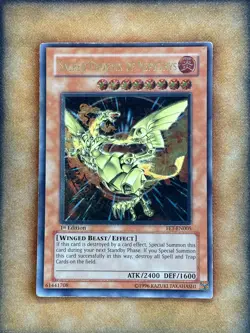 Yugioh Sacred Phoenix of Nephthys FET-EN005 Ultimate Rare 1st Ed MP - Image 1