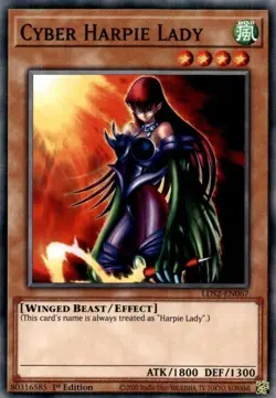 Cyber Harpie Lady - LDS2-EN067 - Common - 1st Edition - Lightly Played - Image 1