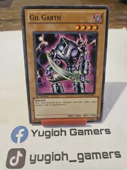 Yu-Gi-Oh Gil Garth SDMA 1st Edition Common Light Played - Image 1