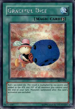 Graceful Dice - Prismatic Secret Rare EDS-002 - MP - YuGiOh - Image 1