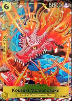 One Piece TCG - Promo Einzelkarte - P-064 Kouzuki Momonosuke P/EN/NM - Image 1