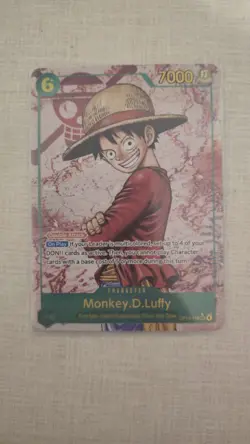 Monkey D Luffy SEC Alt Art OP13-118 Carrying On His Will One Piece RED - Image 1