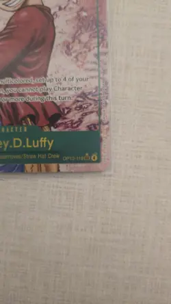 Monkey D Luffy SEC Alt Art OP13-118 Carrying On His Will One Piece RED - Image 5