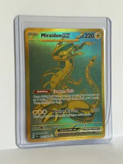 2024 Pokemon PAF EN Paldean Fates Hyper Rare #243 Miraidon ex - Image 1