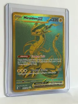 2024 Pokemon PAF EN Paldean Fates Hyper Rare #243 Miraidon ex - Image 4
