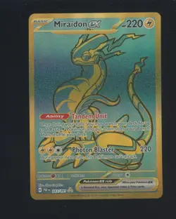 2024 Pokemon PAF EN Paldean Fates Hyper Rare #243 Miraidon ex - Image 1
