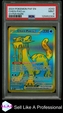 CHIEN-PAO EX HYPER RARE POKEMON PAF EN-PALDEAN FATES 2024 242 PSA 9 - Image 1