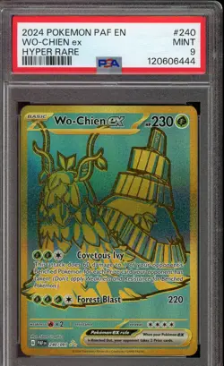 2024 POKEMON PAF EN-PALDEAN FATES HYPER RARE #240 WO-CHIEN EX PSA 9 MINT - Image 1