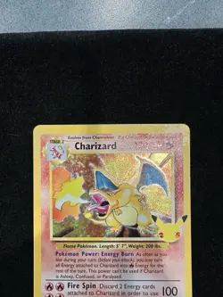 Pokemon TCG Charizard 4/102 Holo Celebrations 25th Anniversary Classic Set Fresh - Image 2