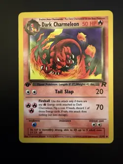Dark Charmeleon 32/82 Uncommon - Team Rocket - 1st Edition - Pokemon WOTC - Image 1