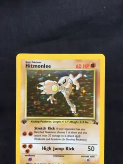 Pokemon Cards: 1st Edition Fossil Rare Holo: Hitmonlee 7/62 - Image 2