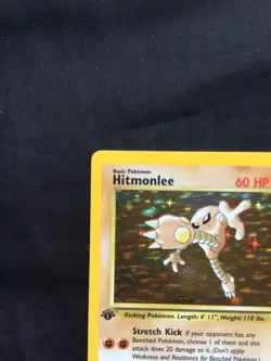 Pokemon Cards: 1st Edition Fossil Rare Holo: Hitmonlee 7/62 - Image 3