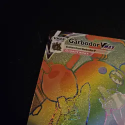 Pokemon TCG Evolving Skies Garbodor VMAX Rainbow Secret Rare Card 216/203 - Image 2